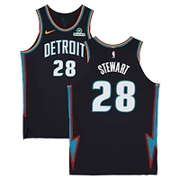 Isaiah Stewart Detroit Pistons Game-Used #28 Black Nike City Edition Jersey vs. Charlotte Hornets on April 10, 2026 - Size 54+4