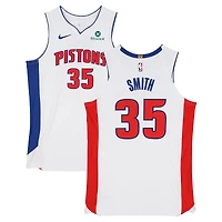 Tolu Smith Detroit Pistons Player-Issued #35 White Nike Jersey from the 2025-26 NBA Season - Size 52+4