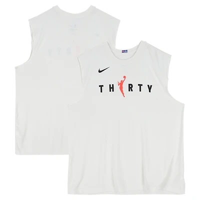 Cade Cunningham Detroit Pistons Player-Worn White Nike WNBA Sleeveless Shirt from the 2025-26 NBA Season - Size XL