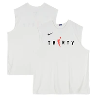 Cade Cunningham Detroit Pistons Player-Worn White Nike WNBA Sleeveless Shirt from the 2025-26 NBA Season - Size XL