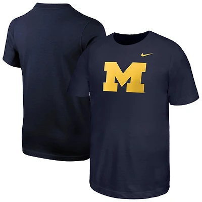 Youth Nike Navy Michigan Wolverines Logo T-Shirt