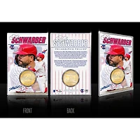 Highland Mint Kyle Schwarber Philadelphia Phillies Limited Edition Bronze Coin Card with Acrylic Holder
