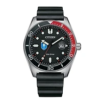 Men's Citizen Watch Black Bentley Falcons Eco-Drive Sport Casual Black Dial Watch w/Polyurethane Strap