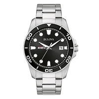 Men's Bulova Silver Cincinnati Bearcats Sport Stainless-Steel Bracelet Watch