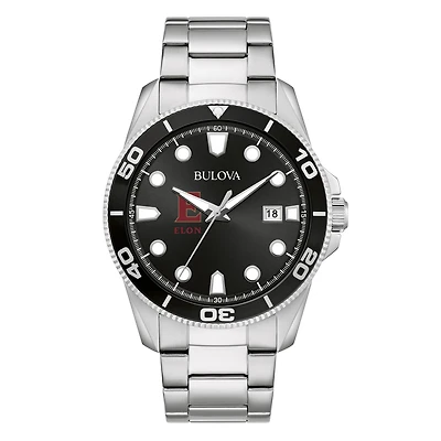 Men's Bulova Silver Elon Phoenix Sport Stainless-Steel Bracelet Watch