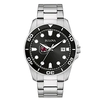 Men's Bulova Silver South Carolina Gamecocks Sport Stainless-Steel Bracelet Watch