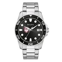 Men's Bulova Silver UChicago Maroons Sport Stainless-Steel Bracelet Watch