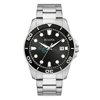 Men's Bulova Silver Coastal Carolina Chanticleers Sport Stainless-Steel Bracelet Watch