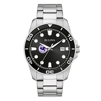Men's Bulova Silver High Point Panthers Sport Stainless-Steel Bracelet Watch