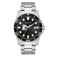 Men's Bulova Silver Loyola Greyhounds Sport Stainless-Steel Bracelet Watch