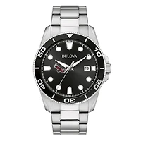 Men's Bulova Silver Saint Joseph's Hawks Sport Stainless-Steel Bracelet Watch