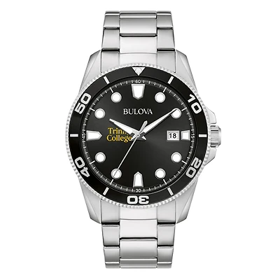Men's Bulova Silver Trinity Bantams Sport Stainless-Steel Bracelet Watch