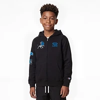 Youth Disney x Champion Black Detroit Lions Simba Full-Zip Hoodie