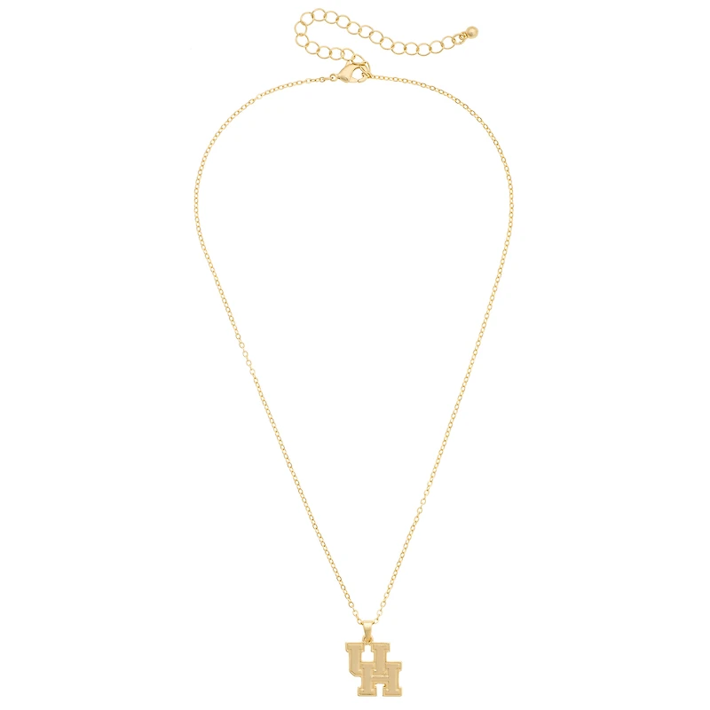Women's CANVAS Style Houston Cougars Gold-Plated Pendant Necklace