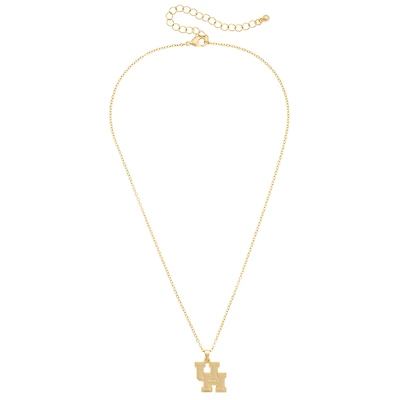 Women's CANVAS Style Houston Cougars Gold-Plated Pendant Necklace