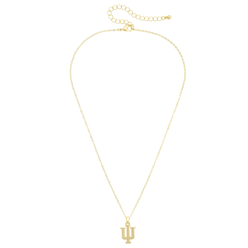 Women's CANVAS Style Indiana Hoosiers Gold-Plated Pendant Necklace