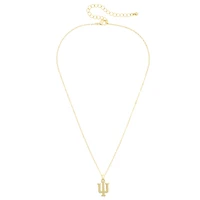 Women's CANVAS Style Indiana Hoosiers Gold-Plated Pendant Necklace