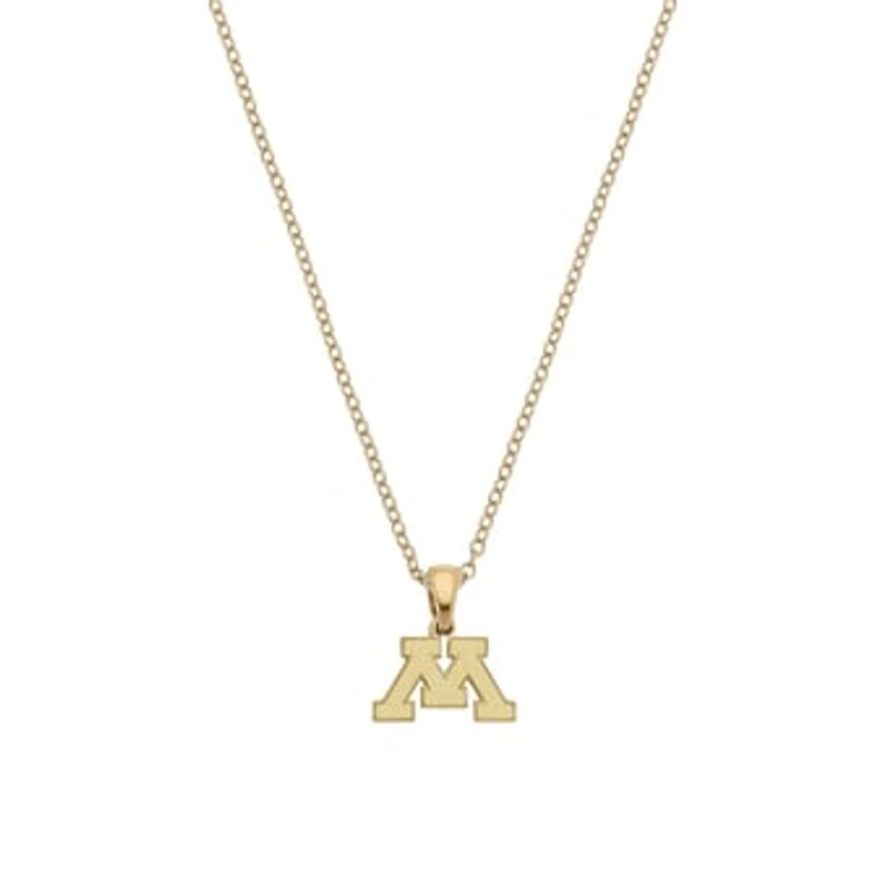Women's CANVAS Style Minnesota Golden Gophers Gold-Plated Pendant Necklace
