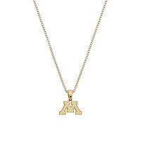Women's CANVAS Style Minnesota Golden Gophers Gold-Plated Pendant Necklace