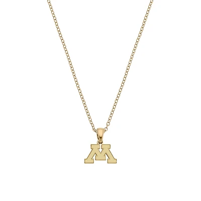 Women's CANVAS Style Minnesota Golden Gophers Gold-Plated Pendant Necklace