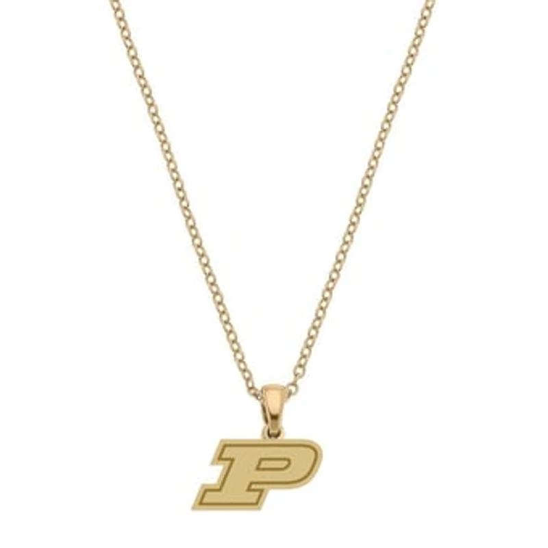 Women's CANVAS Style Purdue Boilermakers Gold-Plated Pendant Necklace