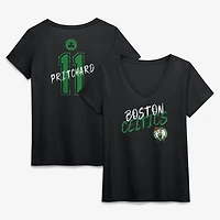Women's Payton Pritchard Black Boston Celtics Hustle Name & Number V-Neck T-Shirt