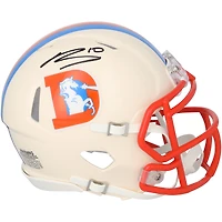 Bo Nix Denver Broncos Autographed Riddell Retro Speed Mini Helmet