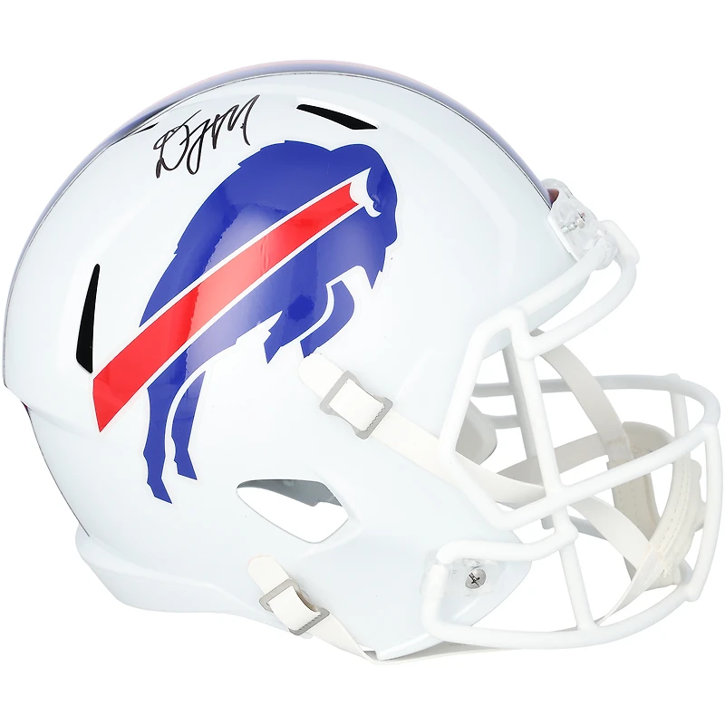 D.J. Moore Buffalo Bills Autographed Riddell Speed Replica Helmet
