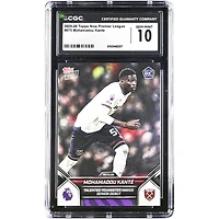 Mohamadou Kanté West Ham United 2025-26 Topps Now Premier League Talented Youngster Makes Senior Debut #75 CGC Authenticated 10 Rookie Card