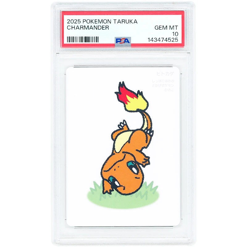 Taruka Charmander 2025 Pokemon Taruka Deck Full Art #NNO PSA Authenticated 10 Card