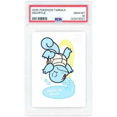 Taruka Squirtle 2025 Pokemon Taruka Deck Full Art #NNO PSA Authenticated 10 Card