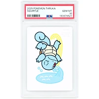 Taruka Squirtle 2025 Pokemon Taruka Deck Full Art #NNO PSA Authenticated 10 Card