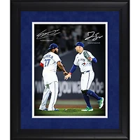 Vladimir Guerrero Jr. & George Springer Toronto Blue Jays Facsimile Signature Framed 11" x 14" Spotlight Photograph