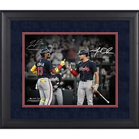 Ronald Acuña Jr. & Matt Olson Atlanta Braves Facsimile Signature Framed 11" x 14" Spotlight Photograph