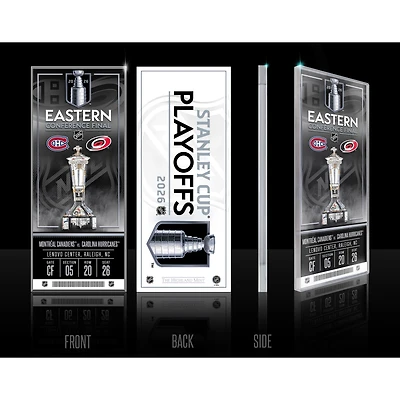 Highland Mint Carolina Hurricanes 2026 Eastern Conference Final Commemorative Ticket 3D Acrylic Block Art