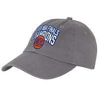 Youth Outerstuff Charcoal New York Knicks 2026 NBA Finals Champions Slouch Adjustable Hat