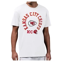 Men's Starter White Kansas City Chiefs All-Around Fan Graphic T-Shirt
