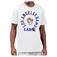Men's Starter White Los Angeles Rams All-Around Fan Graphic T-Shirt