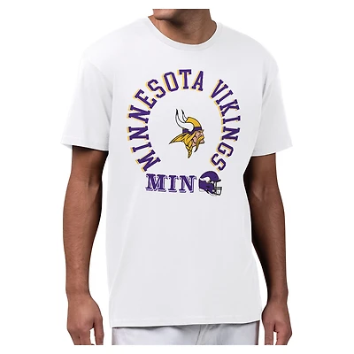 Men's Starter White Minnesota Vikings All-Around Fan Graphic T-Shirt