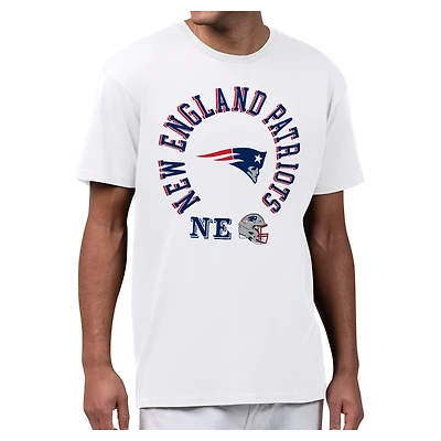 Men's Starter White New England Patriots All-Around Fan Graphic T-Shirt