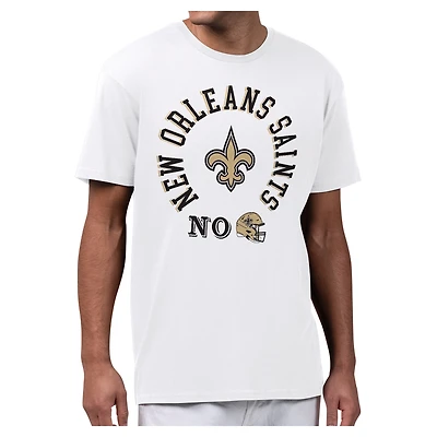 Men's Starter White New Orleans Saints All-Around Fan Graphic T-Shirt