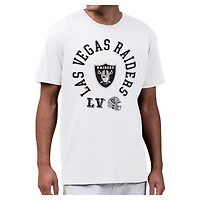 Men's Starter White Las Vegas Raiders All-Around Fan Graphic T-Shirt