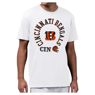 Men's Starter White Cincinnati Bengals All-Around Fan Graphic T-Shirt