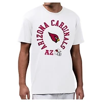 Men's Starter White Arizona Cardinals All-Around Fan Graphic T-Shirt
