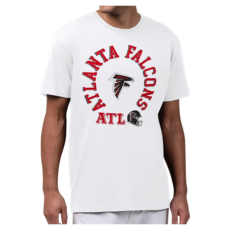 Men's Starter White Atlanta Falcons All-Around Fan Graphic T-Shirt