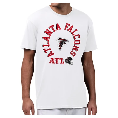 Men's Starter White Atlanta Falcons All-Around Fan Graphic T-Shirt