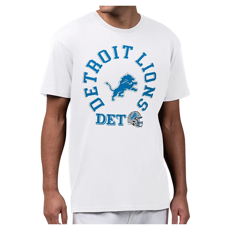 Men's Starter White Detroit Lions All-Around Fan Graphic T-Shirt