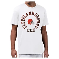 Men's Starter White Cleveland Browns All-Around Fan Graphic T-Shirt