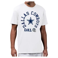 Men's Starter White Dallas Cowboys All-Around Fan Graphic T-Shirt