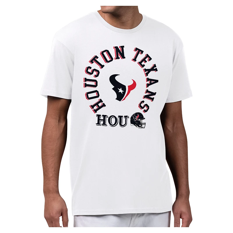 Men's Starter White Houston Texans All-Around Fan Graphic T-Shirt